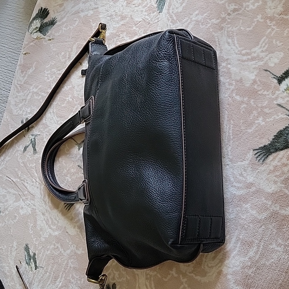 Black leather Fossil Crossbody bag - Picture 5 of 16